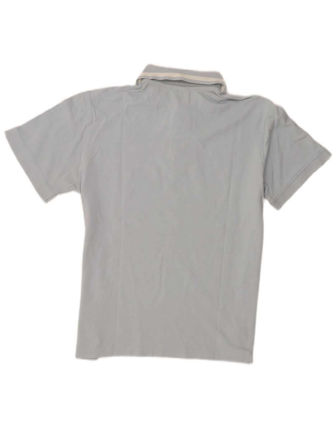 Diadora Herren Kurzarm-Poloshirt mit normaler Passform, mittelblaue Baumwolle