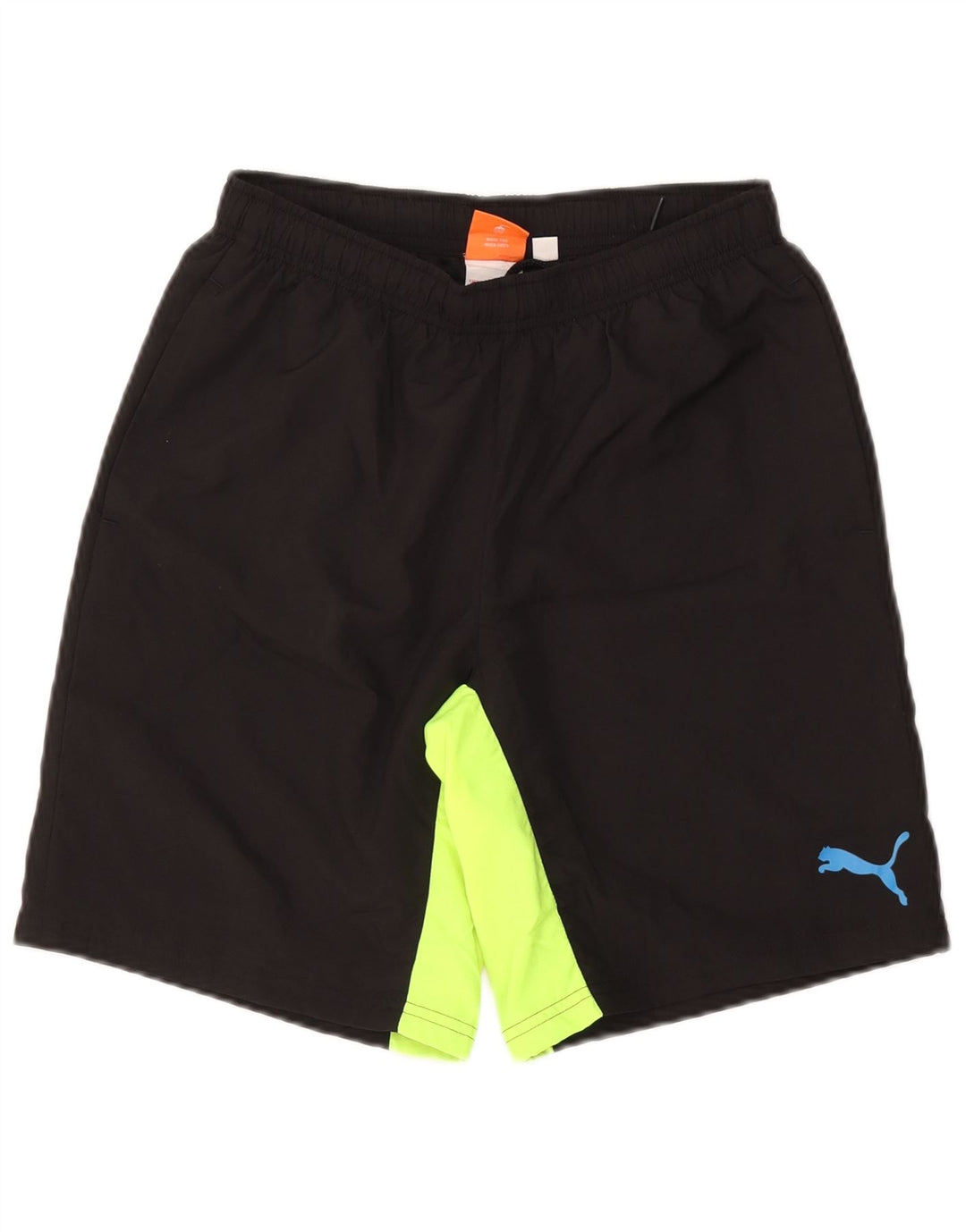 Puma Herren-Sportshorts, Größe S, Schwarz, Colourblock-Polyester, Sport