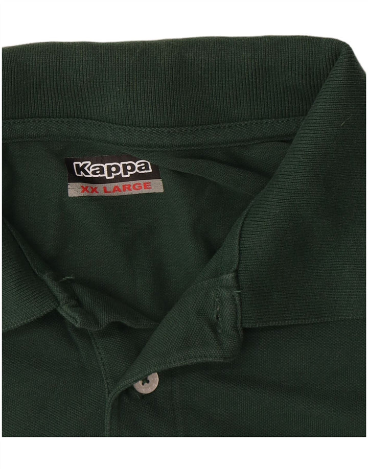 Kappa Herren Poloshirt 2XL Grüne Baumwolle