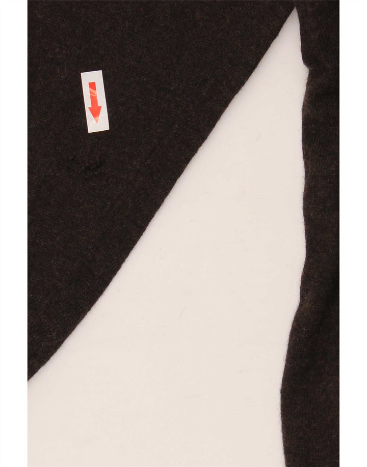Tommy Hilfiger Herren-Pullover mit V-Ausschnitt, XL, braune Lammwolle