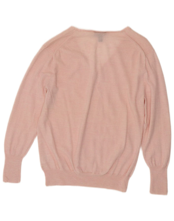 J. Crew Damen-Pullover mit V-Ausschnitt, Gr. 14, Rosa