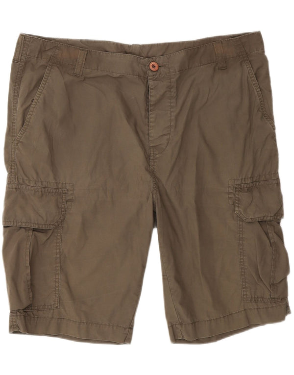 Kappa Herren Cargoshorts IT 50 Large W36 Khaki Baumwolle