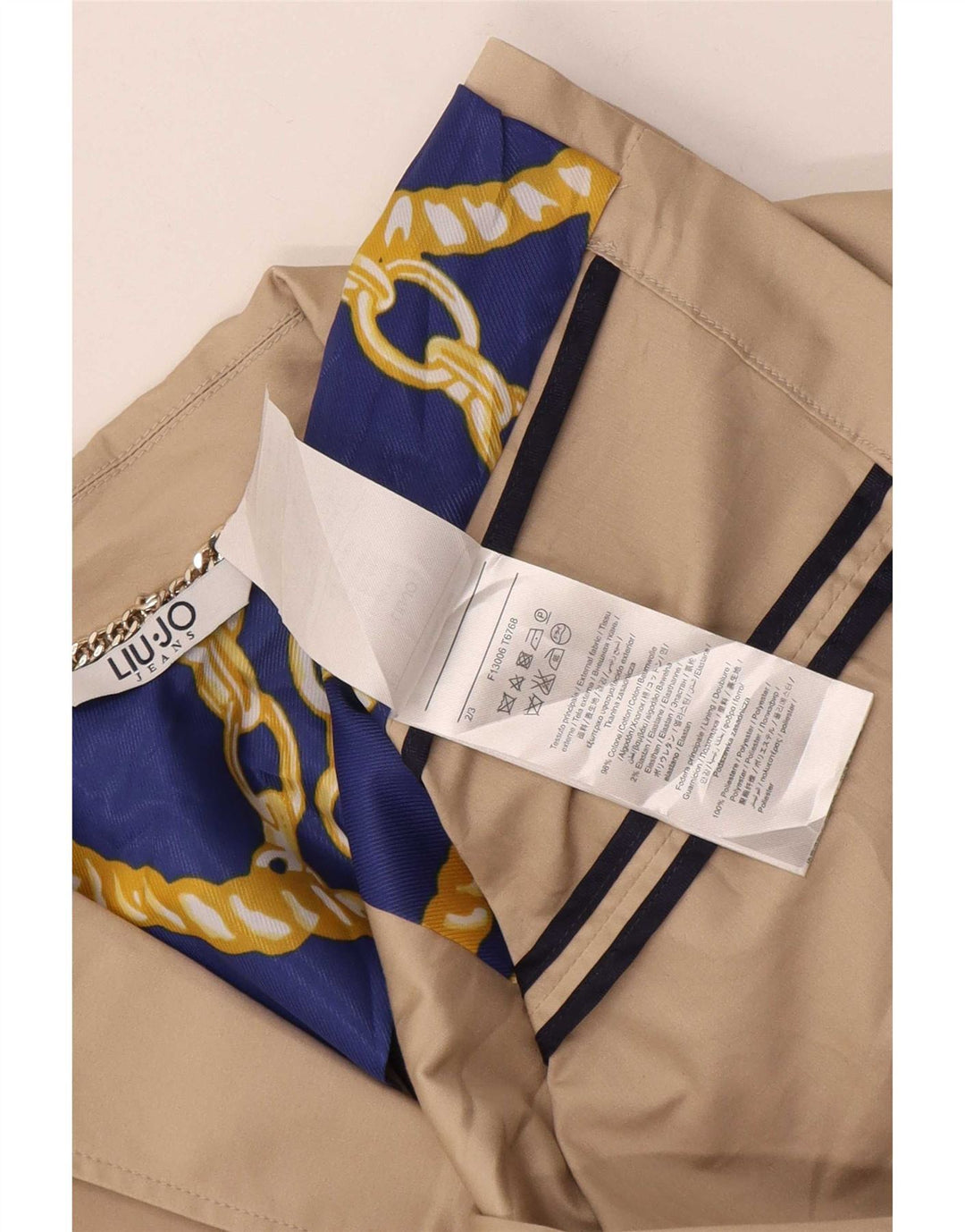 Liu Jo Damen-Blazer mit 2 Knöpfen, IT 42, mittelbeige Baumwolle