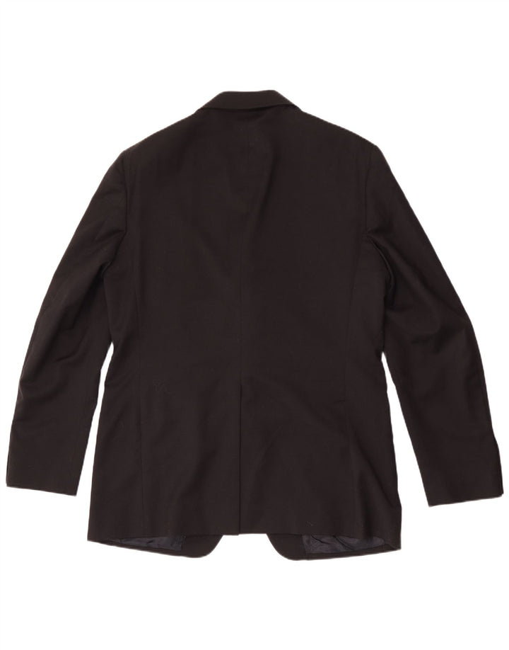 Ferre Herren-Blazerjacke mit 3 Knöpfen, IT 52 XL, schwarze Wolle