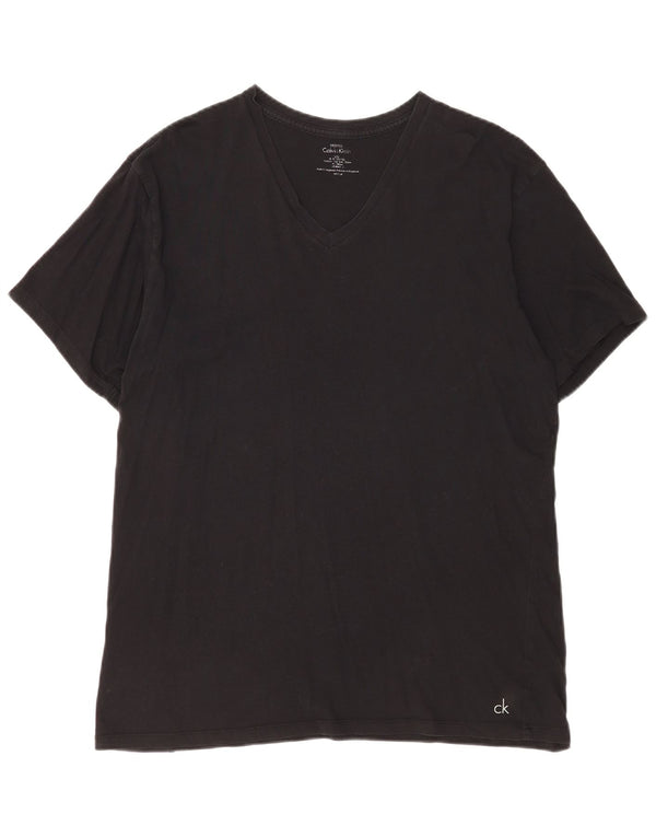 Calvin Klein Herren T-Shirt Top Large Schwarz