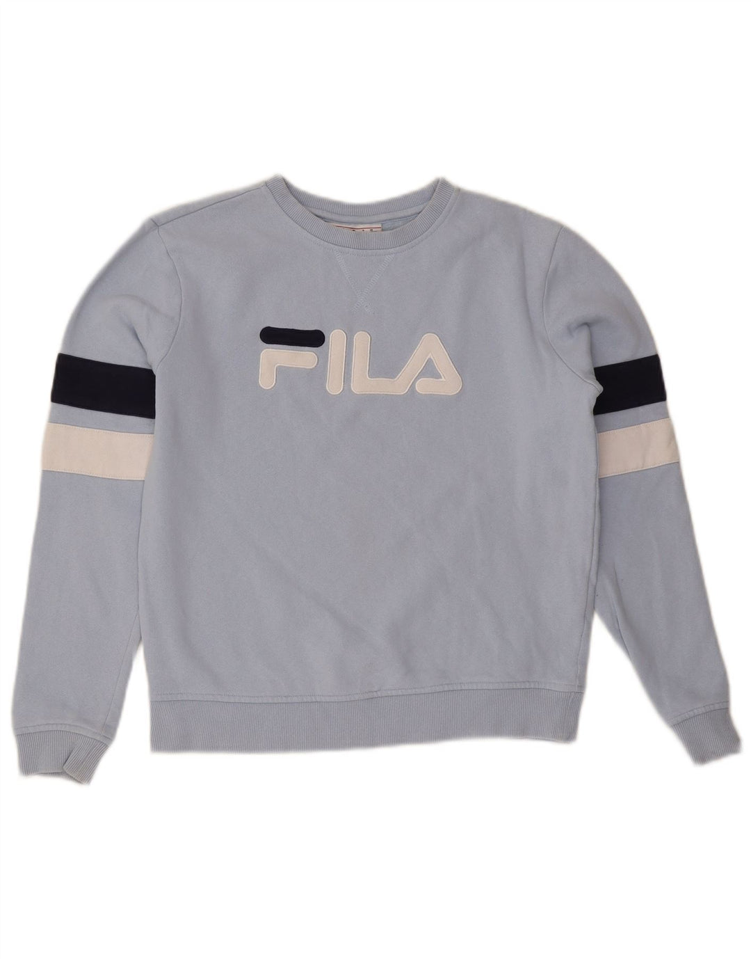 FILA Damen-Sweatshirt in Übergröße, Gr. 10, Größe S, Blau, Farbblock
