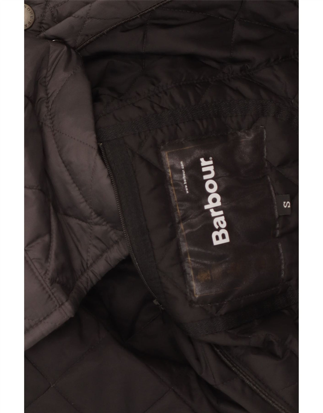 Barbour Herren Loose Fit Steppjacke UK 36 Small Schwarz Polyamid