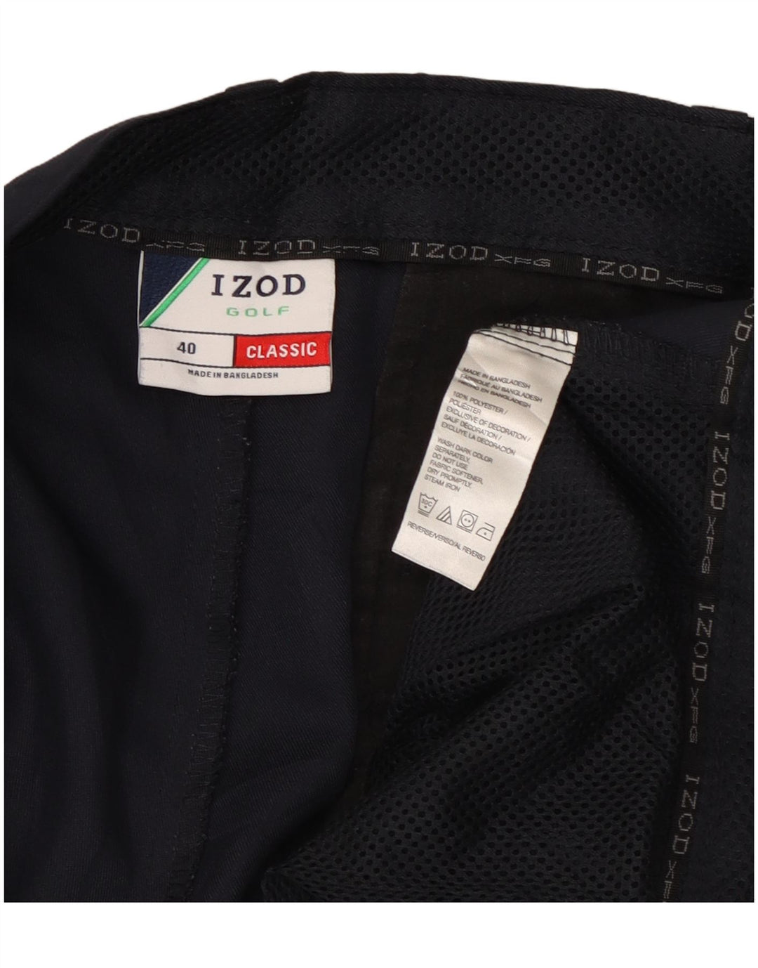 Izod Herren Classic Cargo Shorts W40 XL Marineblau Polyester