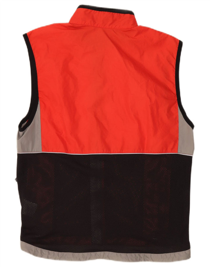 NIKE Herren Ärmelloses Trainingsjacke Oberteil Mittel Orange Farbblock