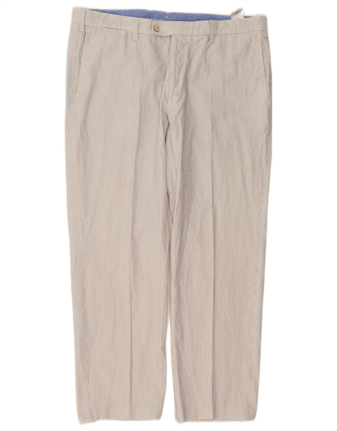 MASSIMO DUTTI Gerade Herrenanzughose EU 46 XL W36 L27 Weiß gestreift