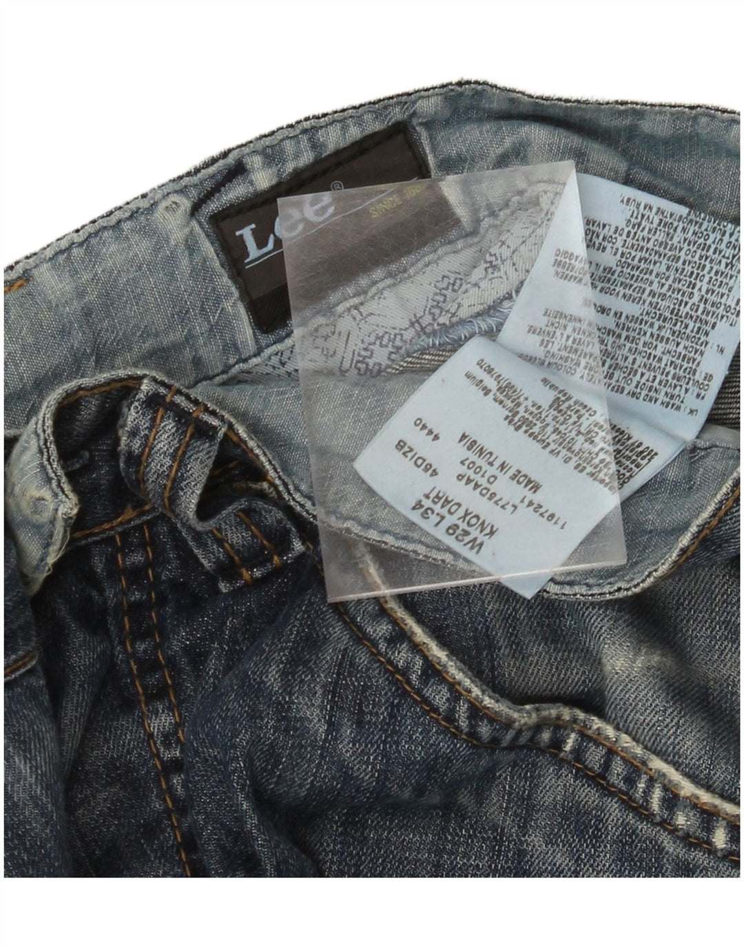 LEE Damen Knox Dart Straight Jeans W29 L29 Blaue Baumwolle