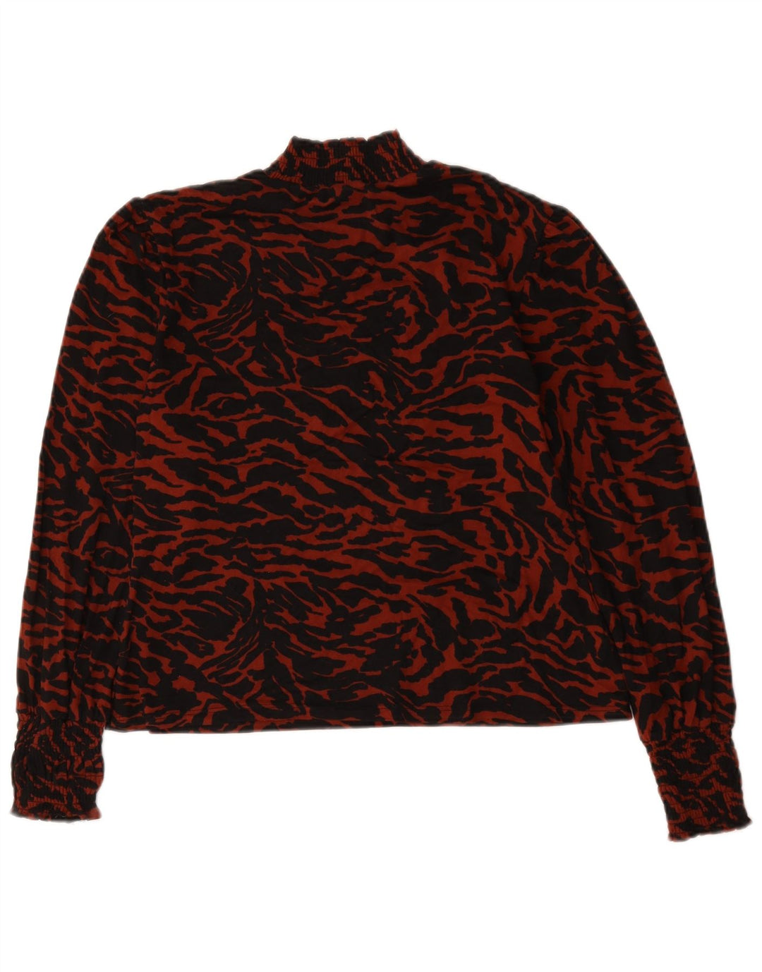 Oasis Langarm-Blusenoberteil für Damen, Gr. 44, Größe L, Rot, Polyester mit Tiermuster