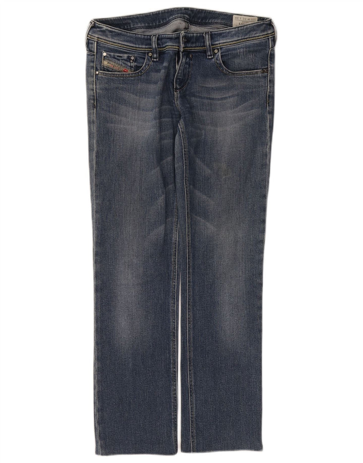 Diesel Damen Lowky Straight Jeans W32 L28 Blaue Baumwolle