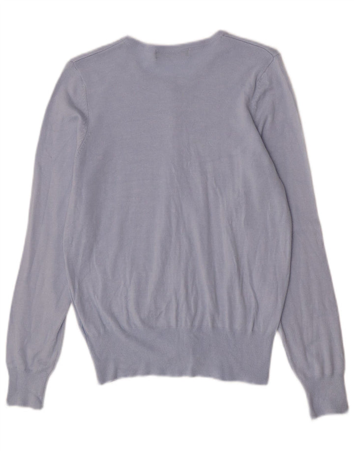 Marks & Spencer Damen-Cardigan-Pullover UK 14 Mittelblaue Viskose