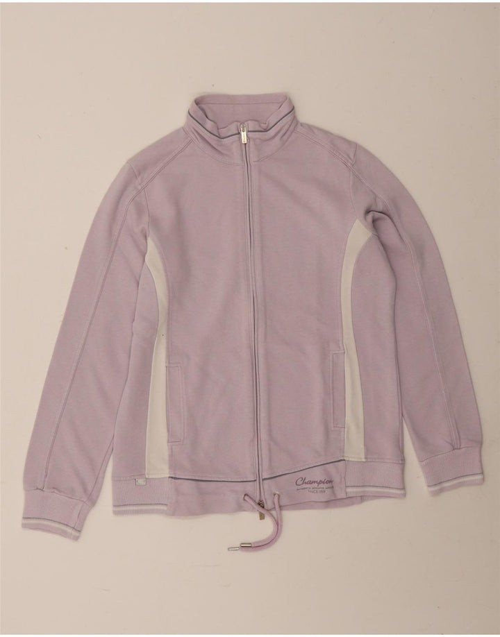 Champion Damen Easy Fit Trainingsanzug-Oberjacke, UK 14, Mittelviolett