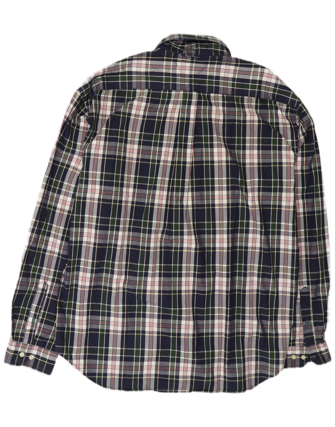 TOMMY HILFIGER Herrenhemd 2XL Marineblau kariert Baumwolle