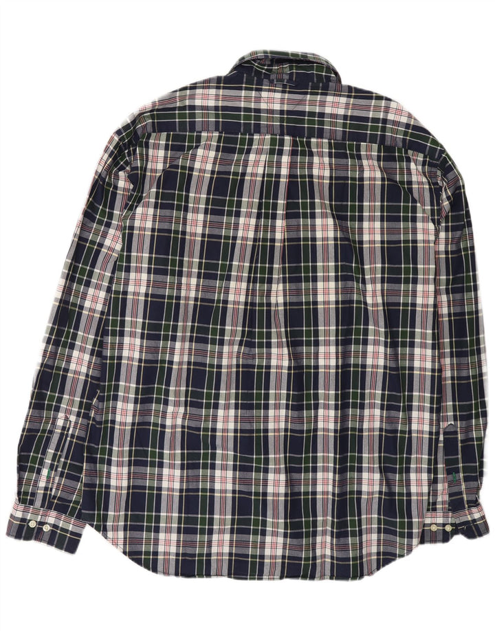 TOMMY HILFIGER Herrenhemd 2XL Marineblau kariert Baumwolle