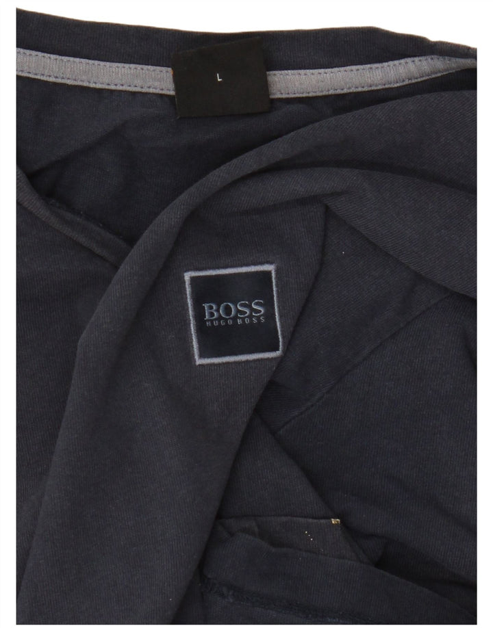 Hugo Boss Herren T-Shirt Top Large Marineblau