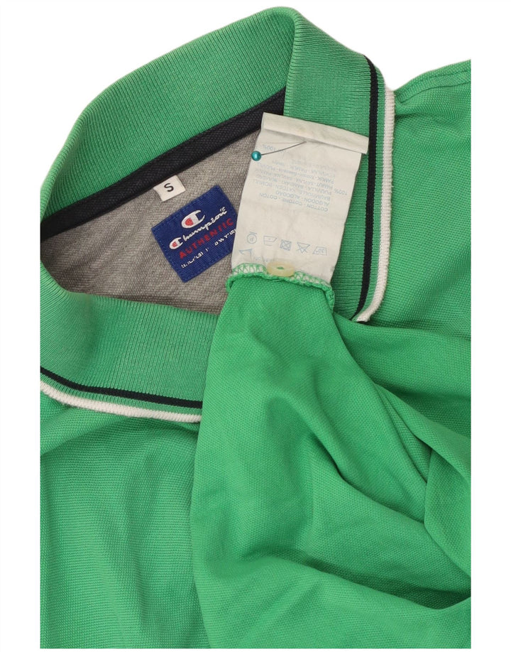 Champion Herren-Poloshirt, klein, grüne Baumwolle