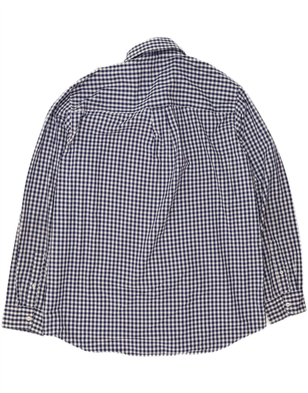 Chaps Herren-Hemd, pflegeleicht, XL, Marineblau, Gingham-Baumwolle