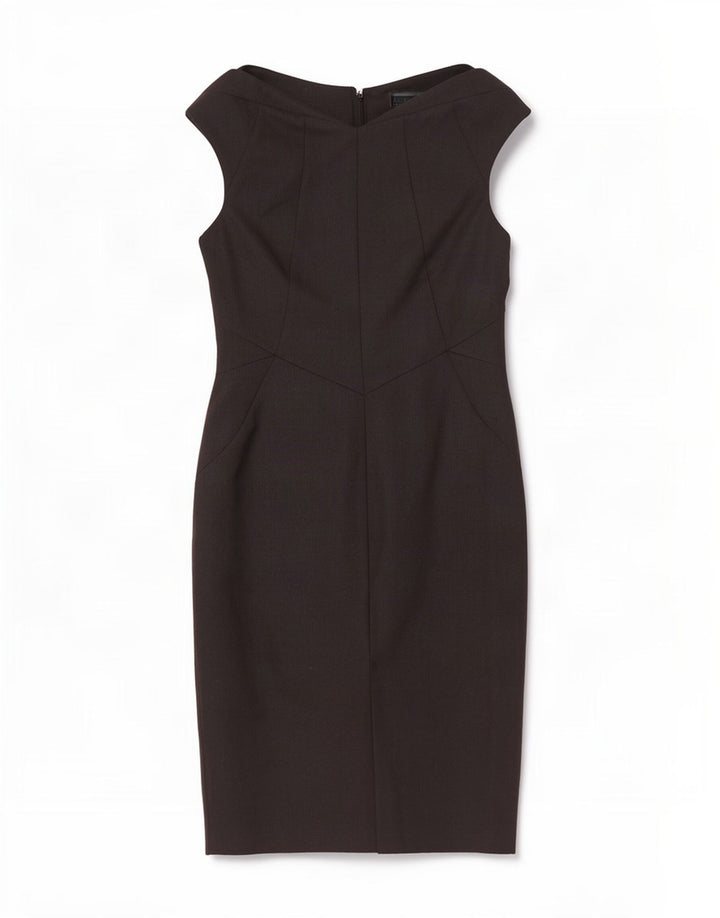 Next Ärmelloses Etuikleid für Damen, UK 10, Größe S, Schwarz, Polyester