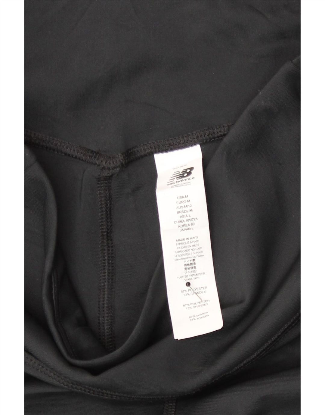 New Balance Damen Leggings UK 12 Medium Schwarz Polyester