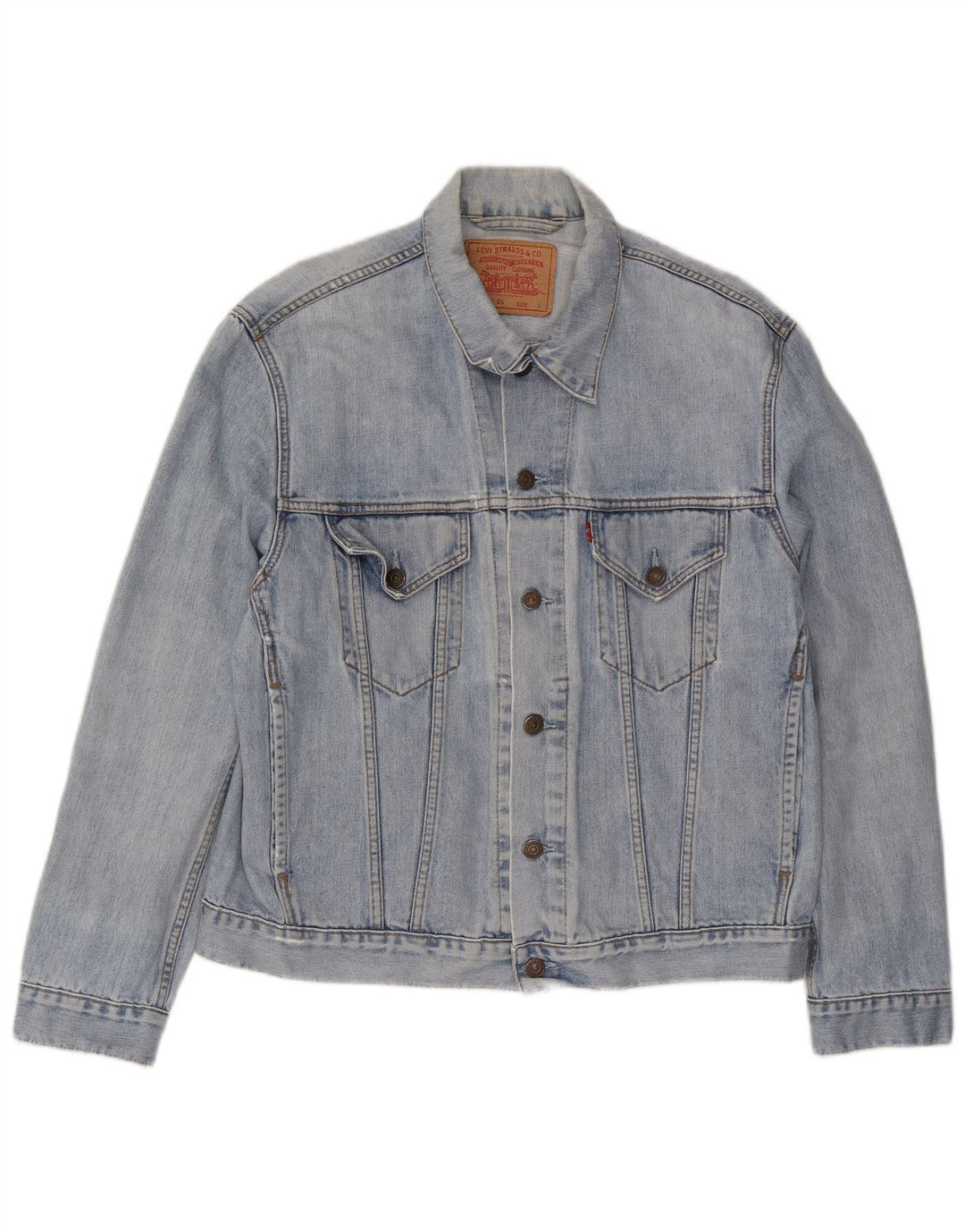 Levi's Herren Jeansjacke UK 40 Large Blau Baumwolle