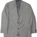 IZOD Mens 2 Button Blazer Jacket UK 42 XL Grey Polyester Vintage Izod and Second-Hand Izod from Messina Hembry 