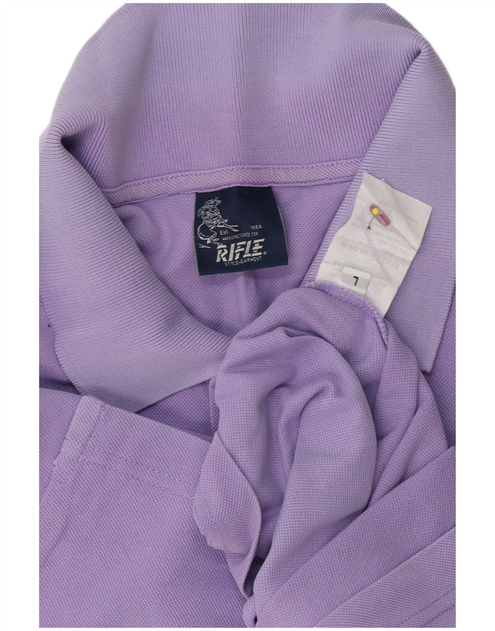 Rifle Herren-Poloshirt, groß, lila, Baumwolle