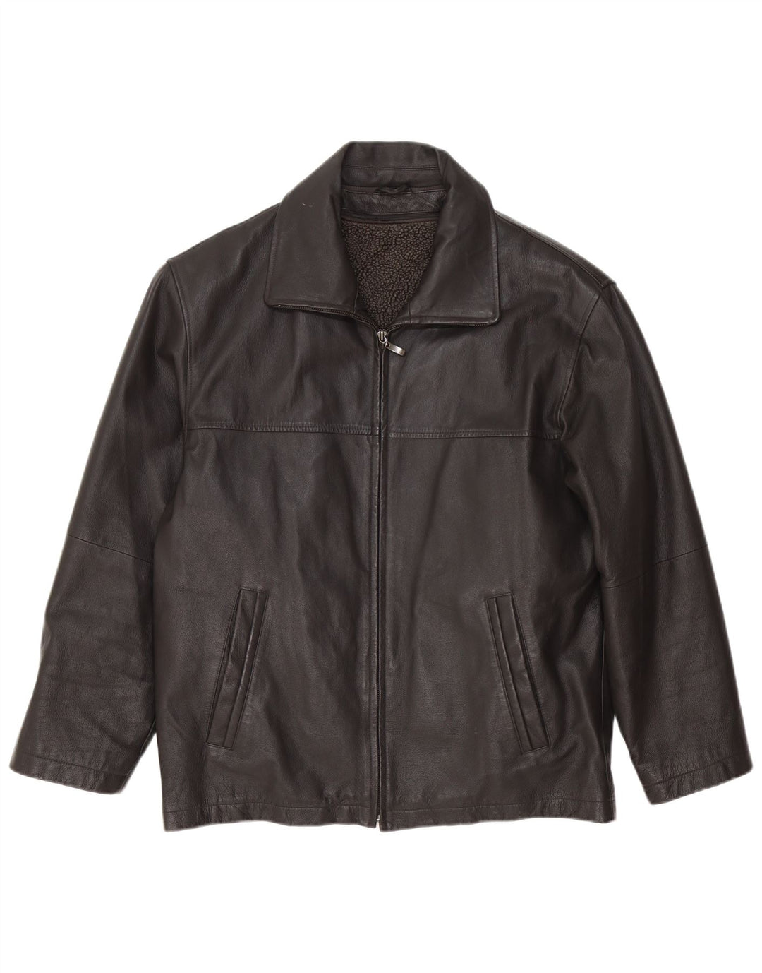 Canda Herren Lederjacke IT 48 Medium Schwarz