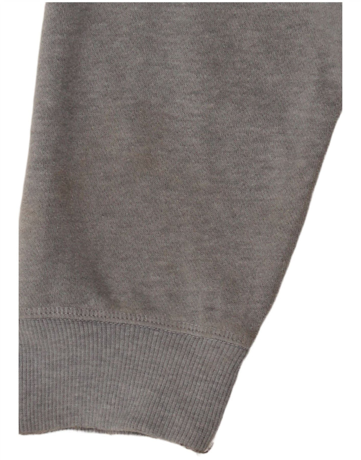Reebok Herren Kapuzenpullover, groß, graue Baumwolle
