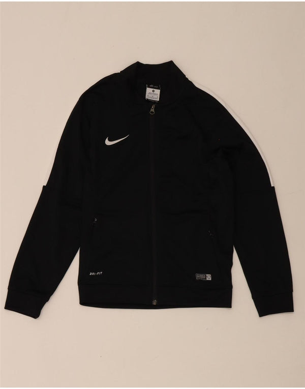 Nike Dri-Fit-Trainingsanzugoberteil für Jungen, 10–11 Jahre, Mittelschwarz, Farbblock
