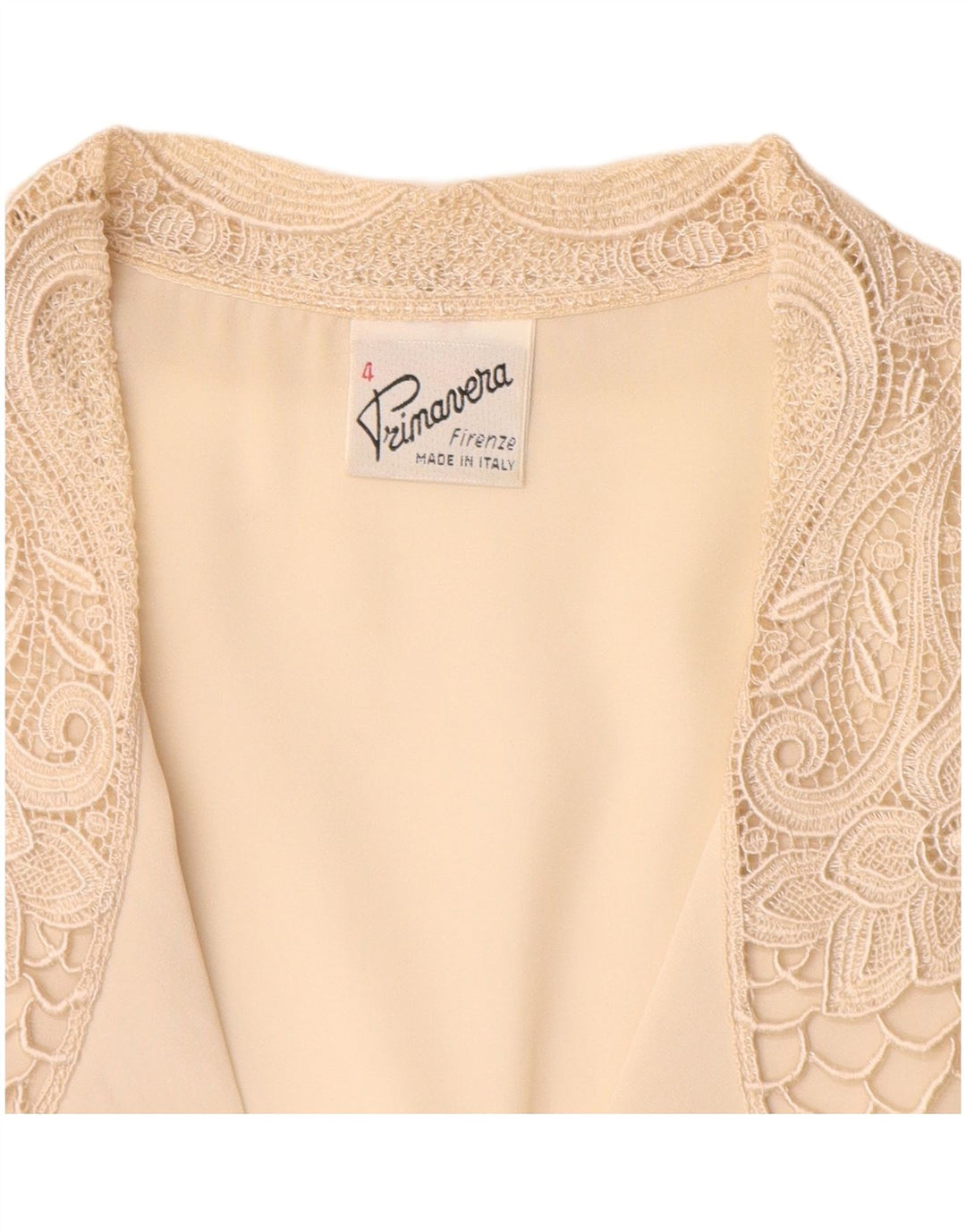 PRIMAVERA FIRENZE Damen Kurzarm-Hemdbluse UK 18 XL Beige