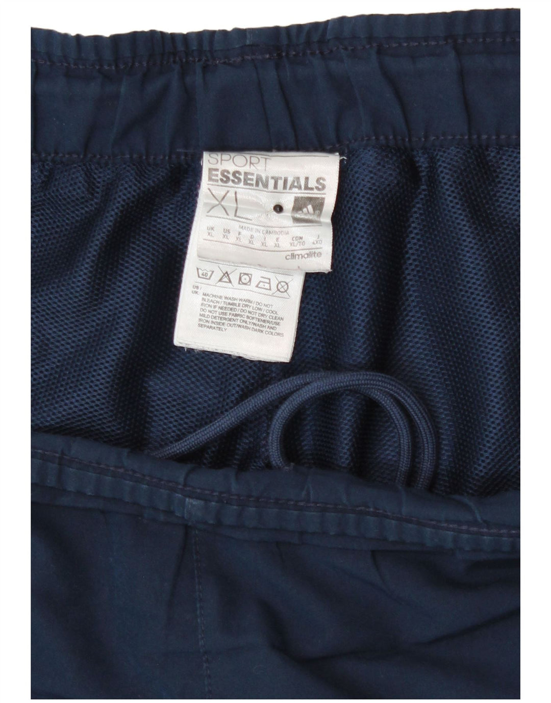 Adidas Herren Climalite Sport Shorts XL Marineblau Polyester