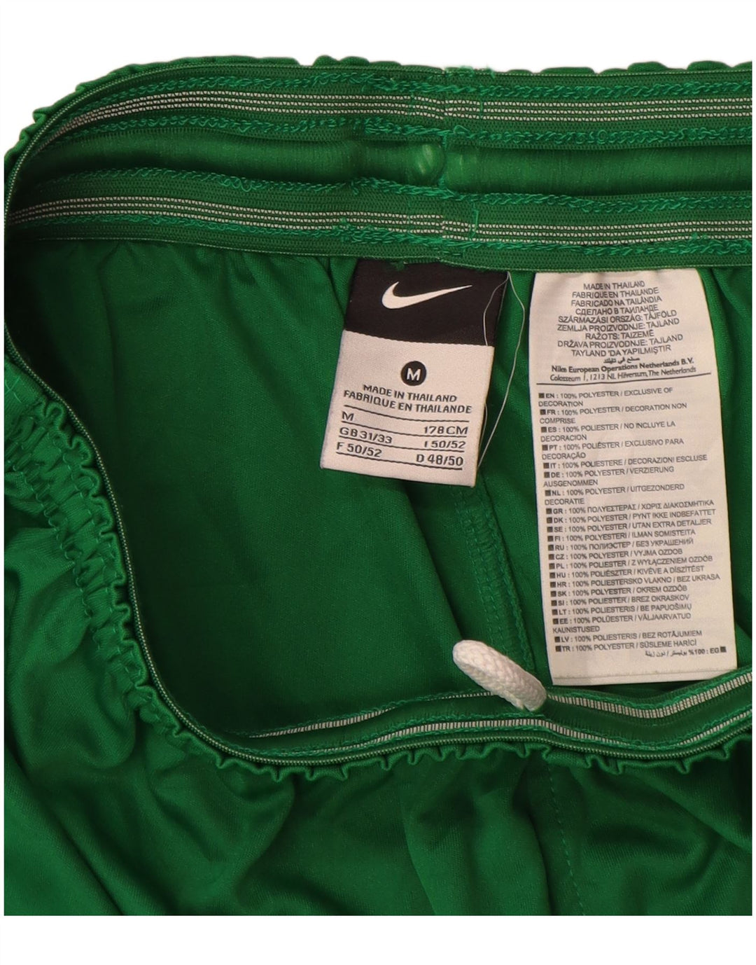 Nike Herren-Sportshorts mit Grafik, mittelgrünes Polyester