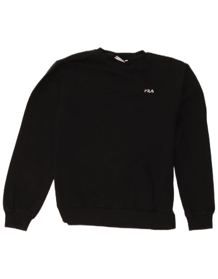 Fila Herren Sweatshirt Pullover Medium Schwarz Baumwolle Sport