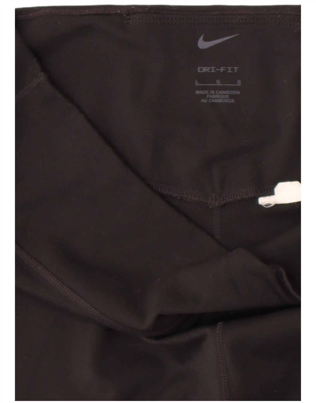 Nike Damen Dri Fit Crop Leggings UK 14 Large Schwarz