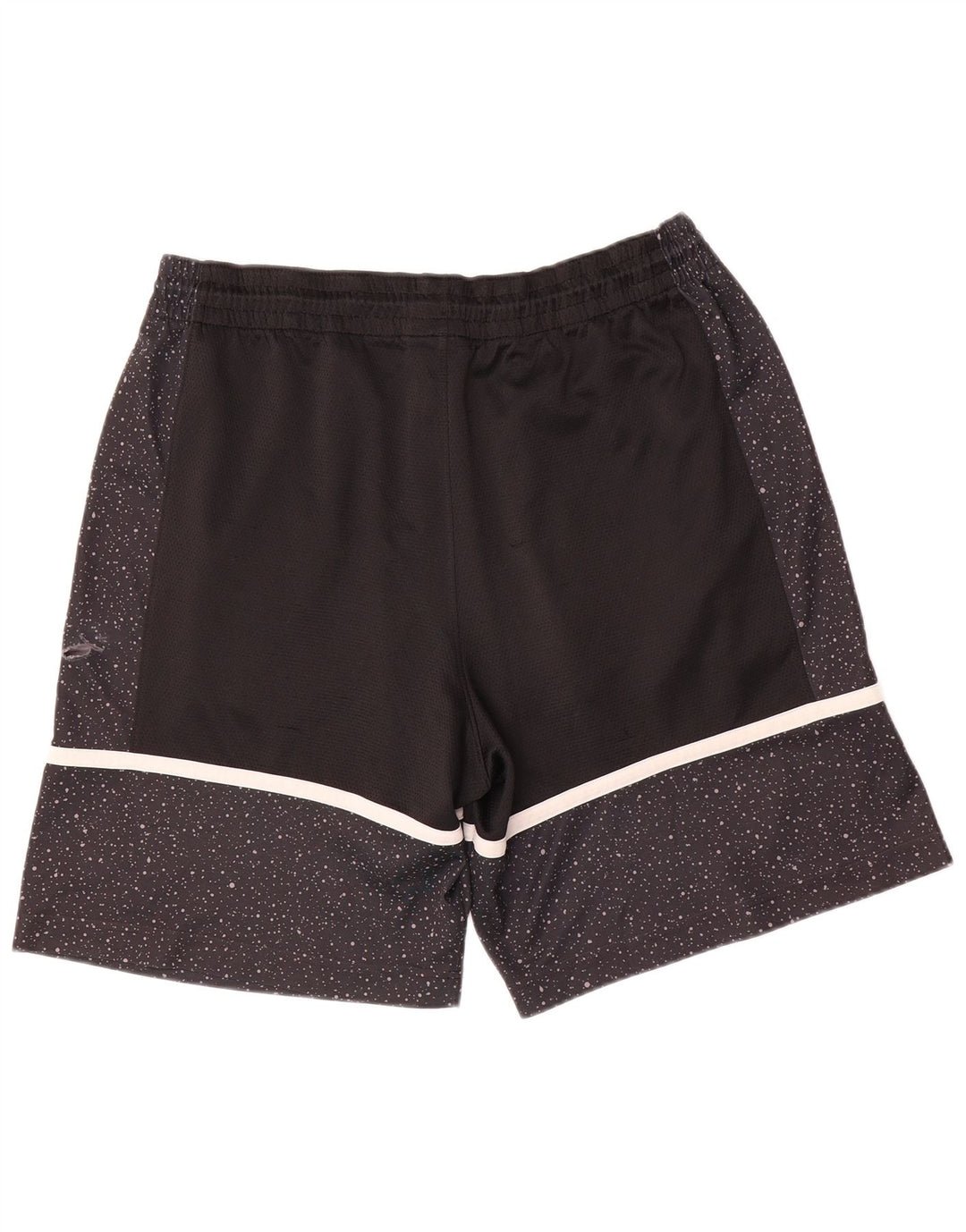 Jordan Herren-Sportshorts XL, schwarz geflecktes Polyester