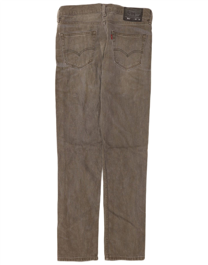 Levi's Herren 511 Slim Jeans W32 L34 Graue Baumwolle
