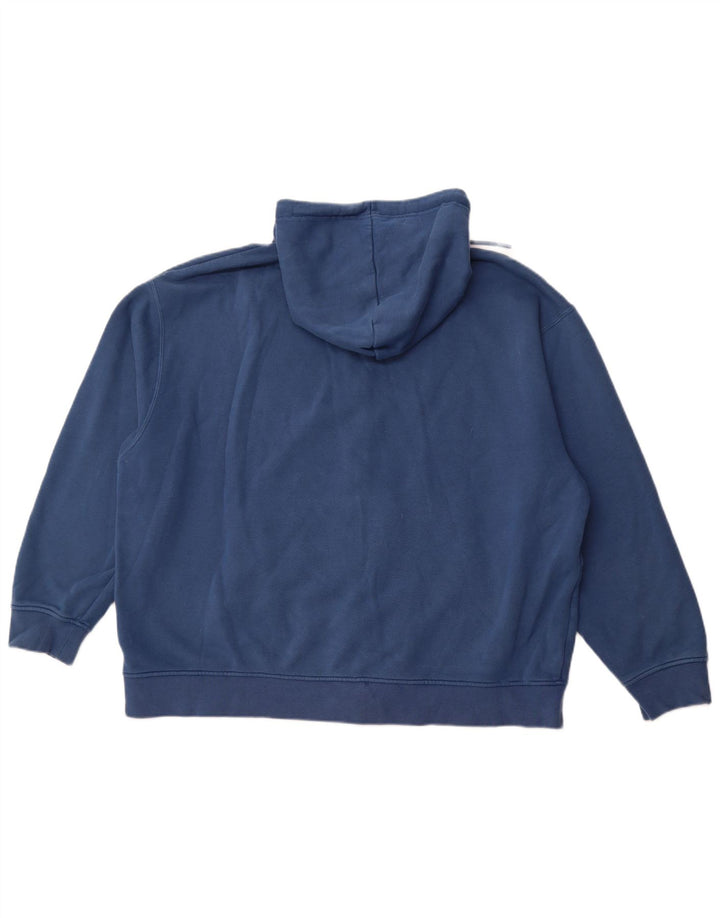 JORDAN Herren-Kapuzenpullover mit Reißverschluss, 2XL, blaue Baumwolle