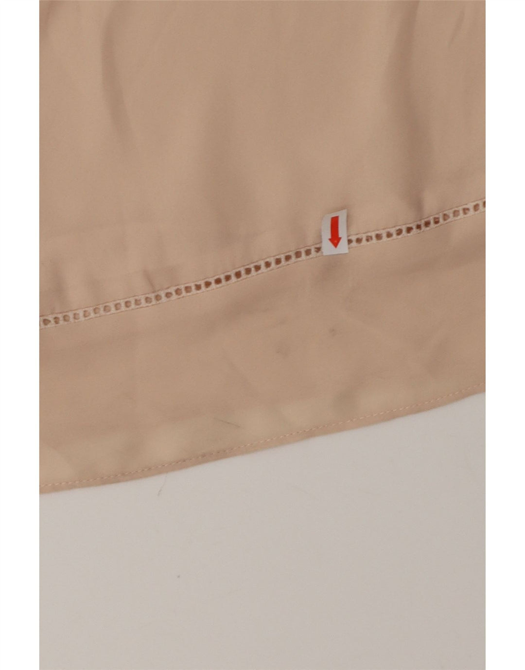 ZARA Damen Übergroßes durchsichtiges ärmelloses Blusenoberteil UK 6 XS Beige