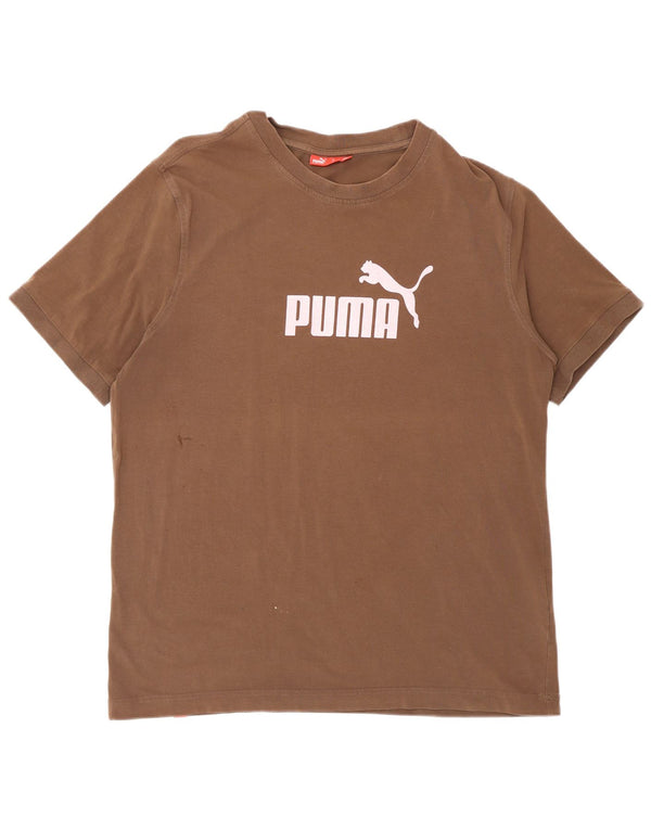 PUMA Herren Graphic T-Shirt Top Large Braun