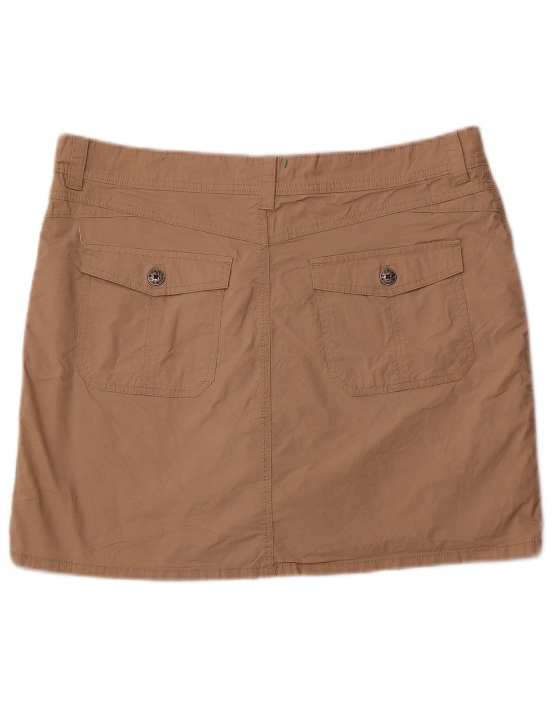 LEE Damen Mini-Skort US 16 2XL Braune Baumwolle