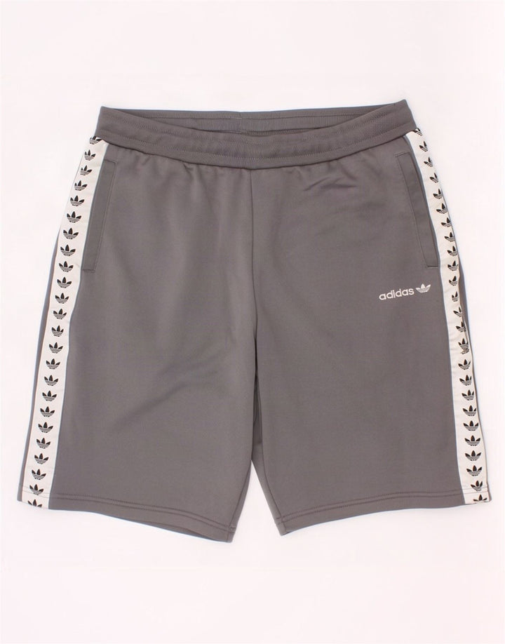 Adidas Jungen Graphic Sport Shorts 13–14 Jahre Graues Colourblock-Polyester
