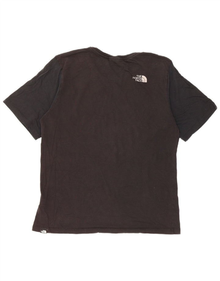 The North Face Damen T-Shirt Top UK 14 Mittelschwarze Baumwolle