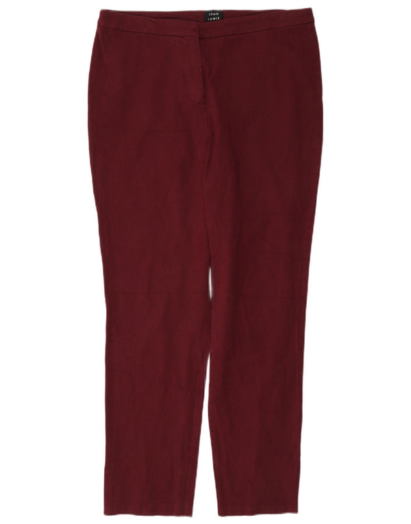 John Lewis Damen Slim Casual Hose UK 12 Medium W32 L28 Burgund