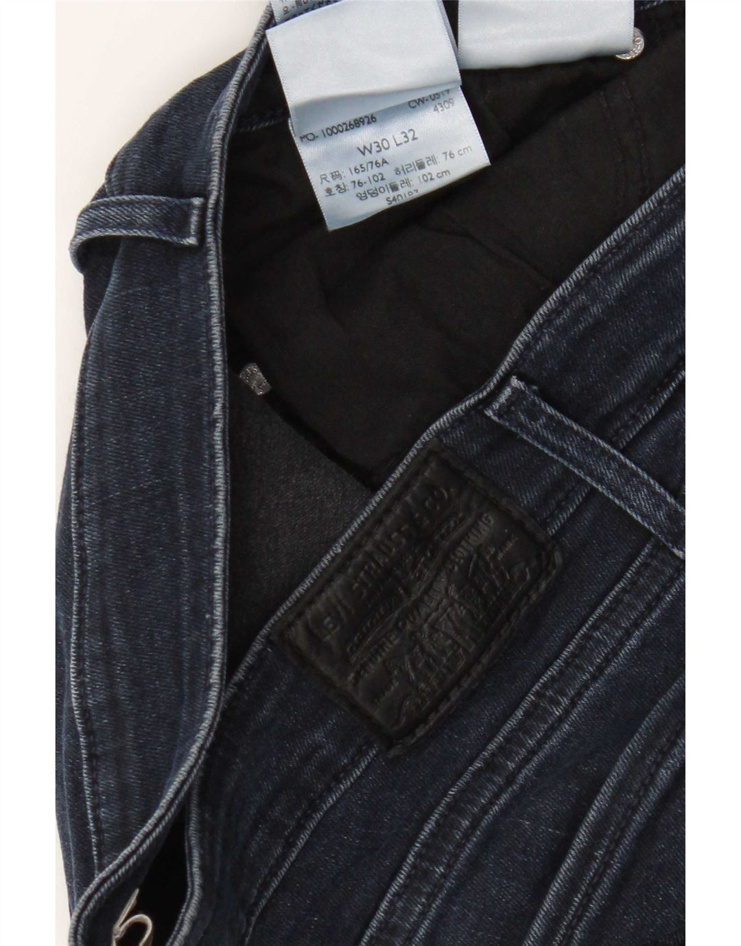 Levi's Damen 712 Slim Jeans W30 L29 Marineblau Baumwolle