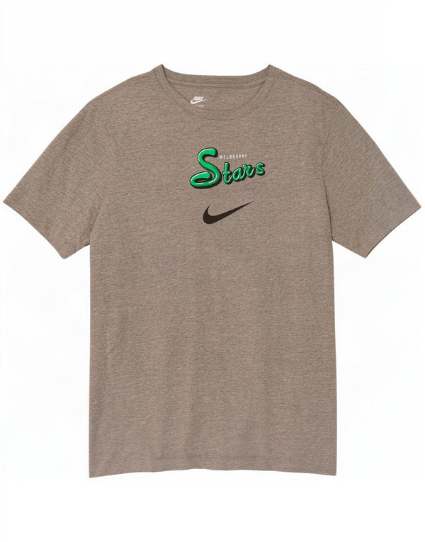 Nike Damen Grafik T-Shirt Top UK 18 XL Grau Baumwolle