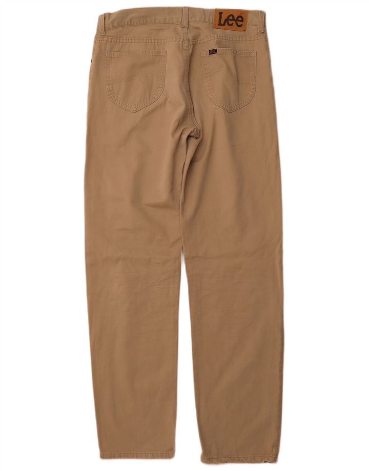 Lee Herren Tapered Freizeithose W34 L34 Beige Baumwolle