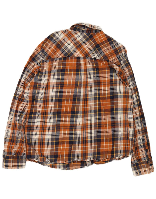 Mountain Warehouse Herren-Flanellhemd mit normaler Passform, 3XL, braun, kariert, Baumwolle